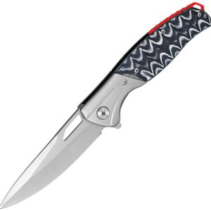 Linerlock Micarta Black/White