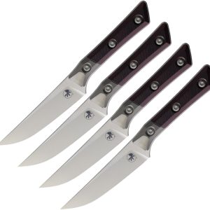 Steak Knife Set Black Cherry