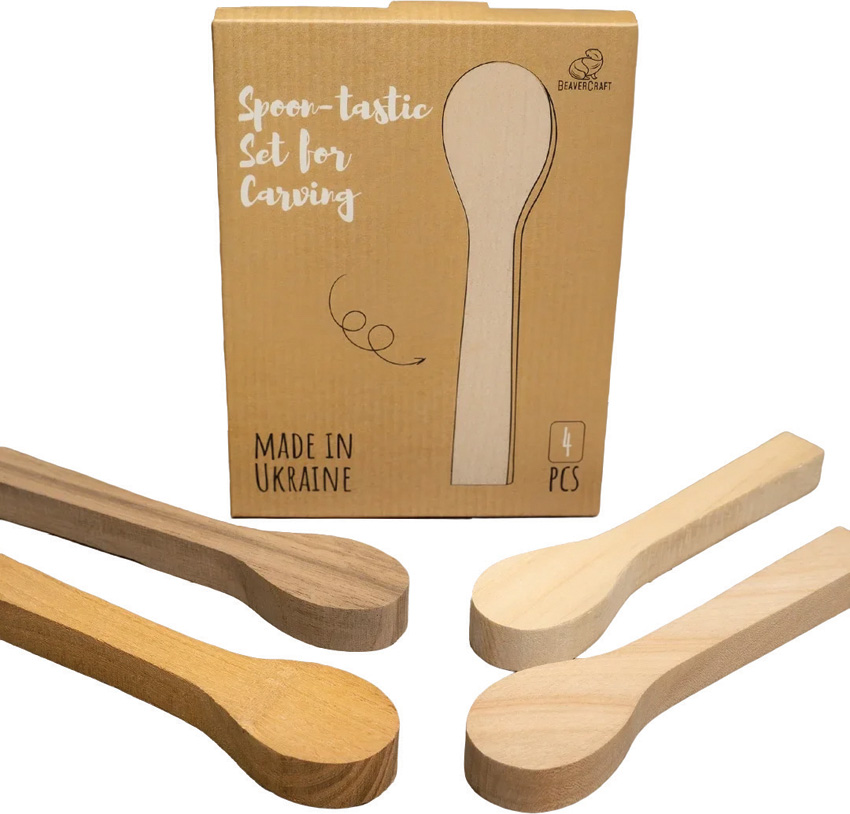 Spoon Blanks Set (Elm; Europea