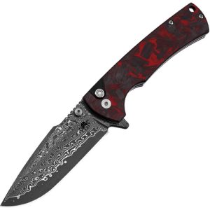 Breakline Button Lock Red CF
