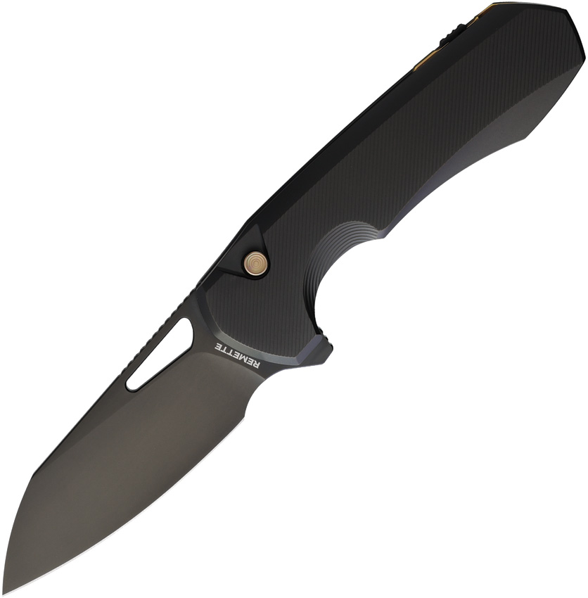 Camel Button Linerlock Ti Blk