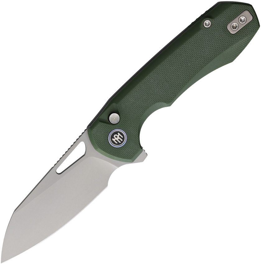 Camel Button Linerlock G10 Grn
