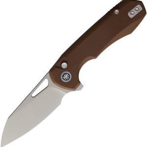 Camel Button Linerlock G10 Brn