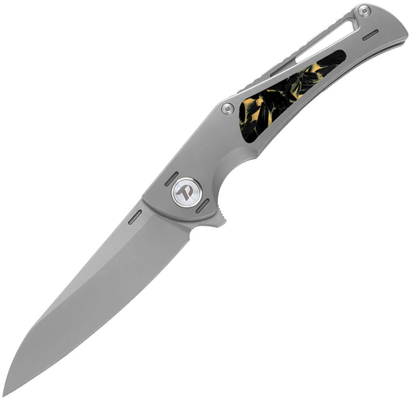 Framelock Ti/Yellow CF