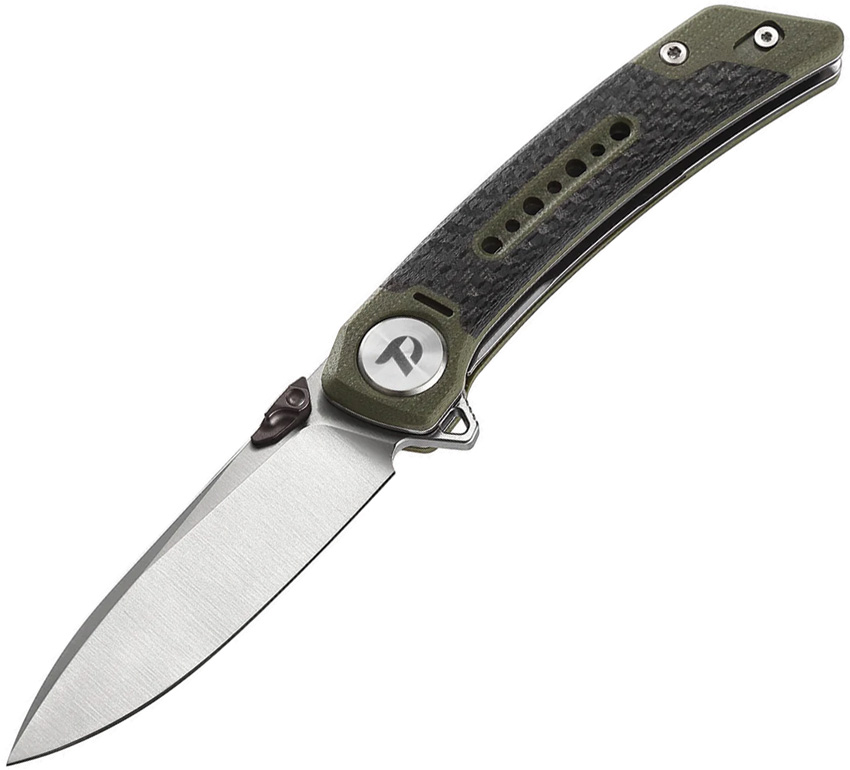 Linerlock CF/G10 Green