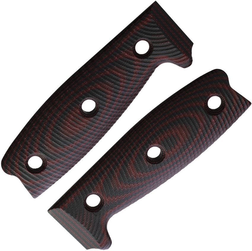 Blood/black G10 3D handle for