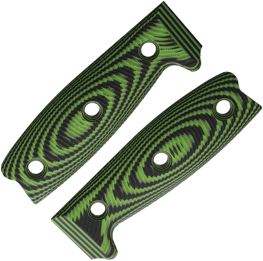 Neon green/black G10 3D handle