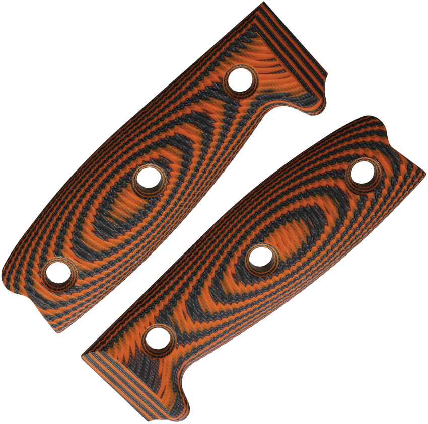 Orange/black G10 3D handle for