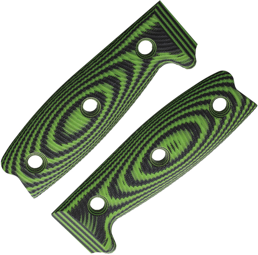 Neon green/black G10 3D handle