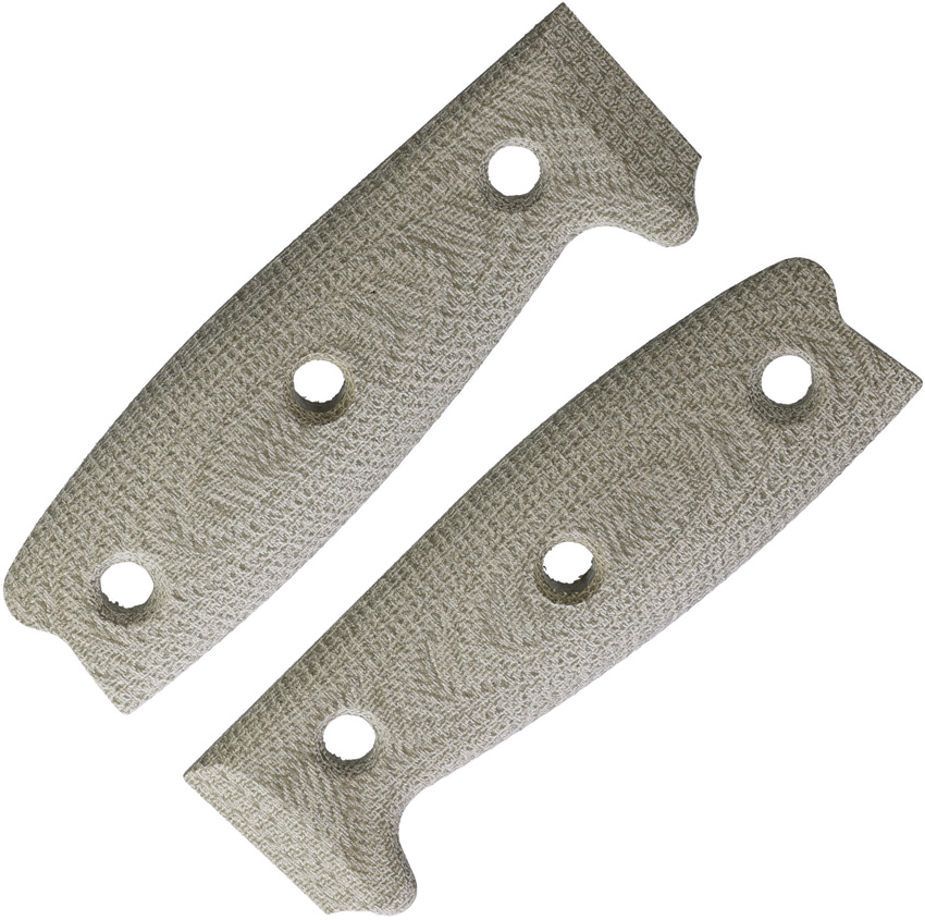 Green canvas micarta 3D handle