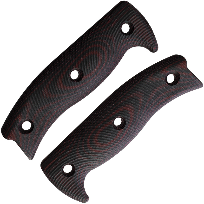 Blood/black G10 3D handle for