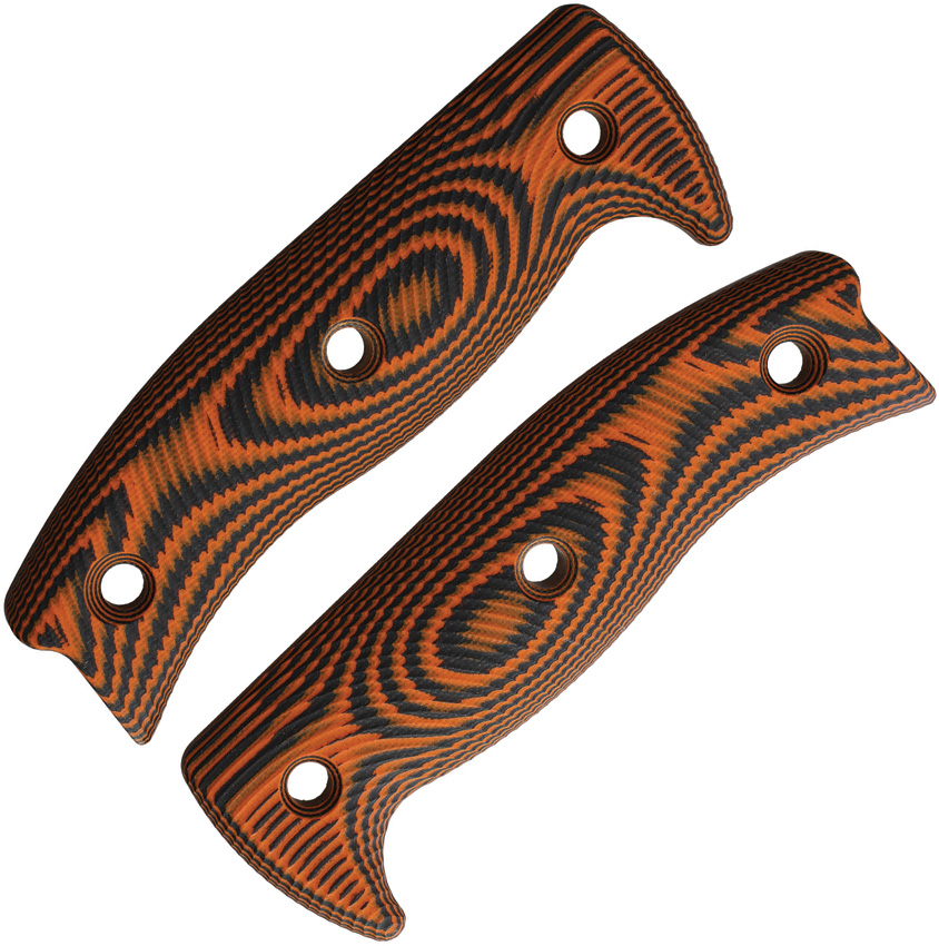 Orange/black G10 3D handle for