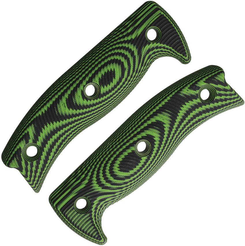 Neon green/black G10 3D handle