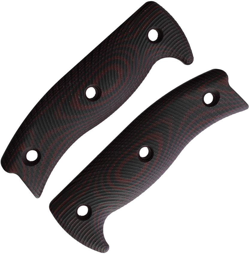 Blood/black G10 3D handle for
