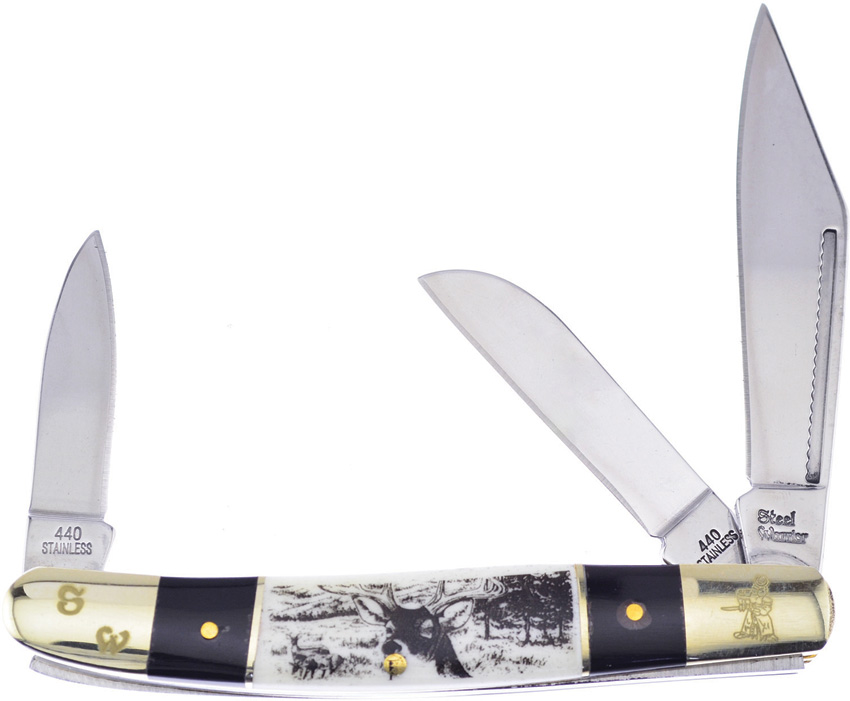 Wrangler Deer Etch Bone