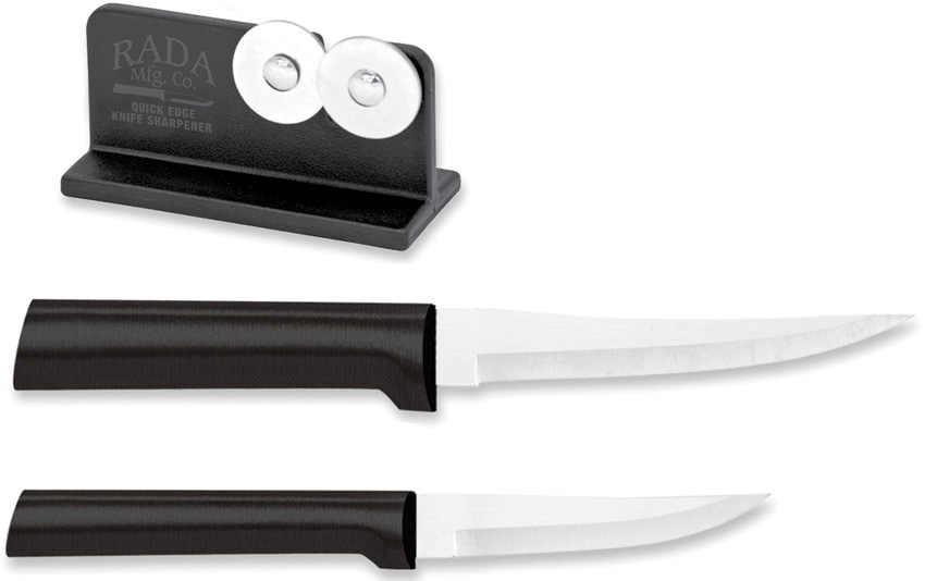Paring + Sharpener Set - Black