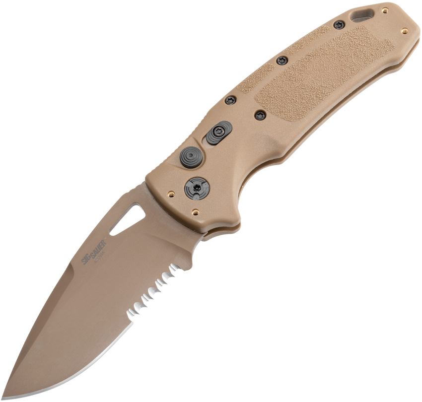 Auto K320A Button Lock Tan