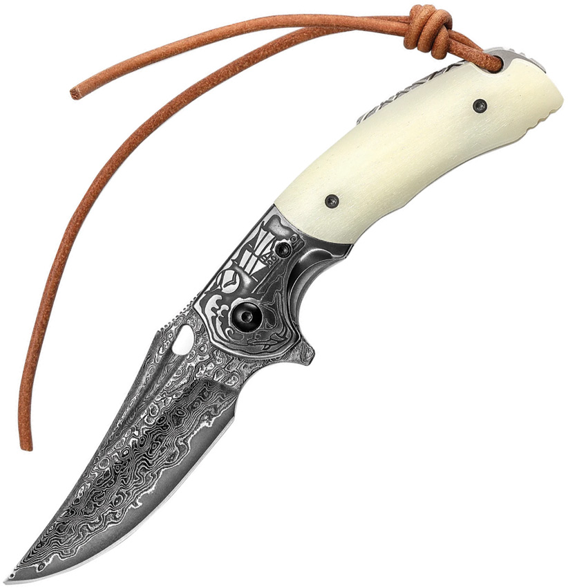 Puppis-02 Linerlock Damascus